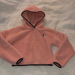 Converse Fluffy Sweater/crop top  Size(Large)